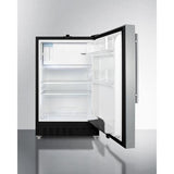 Summit Refrigerator-Freezer 20" 2.68 cu. ft. Stainless Steel Built In Refrigerator - ADA Compliant