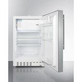 Summit Refrigerator-Freezer 20" 2.68 cu. ft. Stainless Steel Built In Refrigerator - ADA Compliant