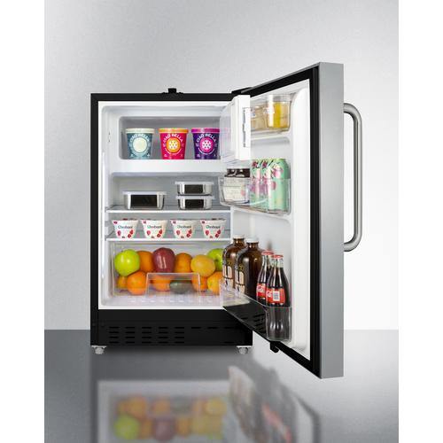 Summit Refrigerator-Freezer 20" Wide Built-in Refrigerator-Freezer, ADA Compliant