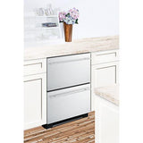 Summit Refrigerator-Freezer 24" Wide 2-Drawer Refrigerator-Freezer