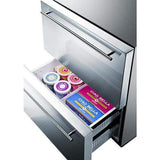 Summit Refrigerator-Freezer 24" Wide 2-Drawer Refrigerator-Freezer