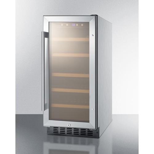 Summit Undercounter Wine Cellars 15" Wide Built-In Wine Cellar, ADA Compliant