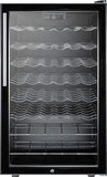 Summit Undercounter Wine Cellars 20 Inch Built-in Wine Cellar with 40 Bottle Capacity, ADA-Compliant Height, 6 Scalloped Shelves, 2 Flat Shelves, Automatic Defrost, Interior Lighting and Reversible Door Hinge: Horizontal Handle