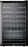 Summit Undercounter Wine Cellars 20 Inch Built-in Wine Cellar with 40 Bottle Capacity, ADA-Compliant Height, 6 Scalloped Shelves, 2 Flat Shelves, Automatic Defrost, Interior Lighting and Reversible Door Hinge: Long Towel Bar Handle