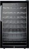 Summit Undercounter Wine Cellars 20 Inch Built-in Wine Cellar with 40 Bottle Capacity, ADA-Compliant Height, 6 Scalloped Shelves, 2 Flat Shelves, Automatic Defrost, Interior Lighting and Reversible Door Hinge: Short Towel Bar Handle