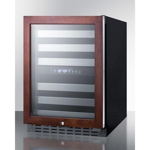 Summit Undercounter Wine Cellars 24 Inch Commercially Approved Built-In Wine Cellar with 46 Bottle Capacity, Dual Temperature Zone, Digital Controls, Full Extension Shelves, Reversible Door, Lock, and ADA Compliant: Panel Ready