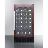 Summit Wine Cellars 18" Wide Undercounter Wine Cellar (Panel Not Included)