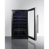 Summit Wine Cellars 18" Wide Undercounter Wine Cellar (Panel Not Included)
