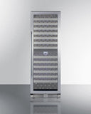 Summit Wine Cellars Summit SWCP2163CSSLHD 24" Dual Zone Wine Cellar with 163 Bottle Capacity Double Pane Tempered Glass Door Digital Thermostats and Full-Extension Wire Shelving in Stainless Steel