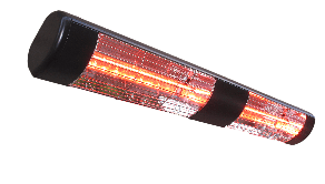 SUNHEAT Electric Mounted Heaters Commercial/Restaurant 240V Wall Mount Electric Patio Heater by SUNHEAT- 3000W- Black