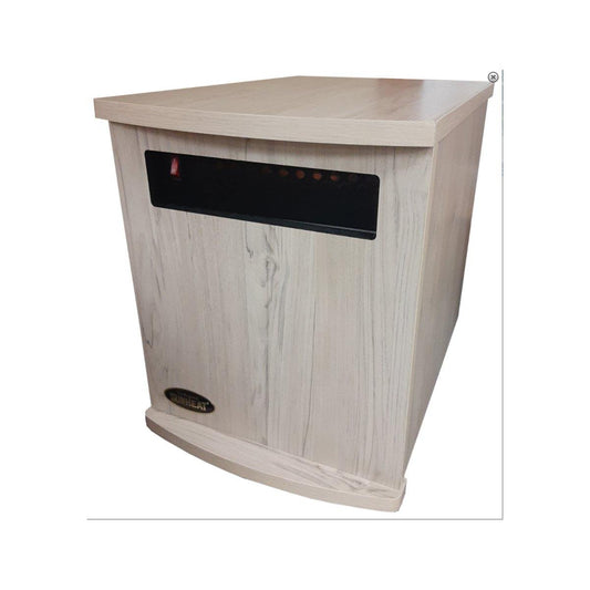 SUNHEAT Infrared Heater Original SUNHEAT Made in the USA Infrared Heater – USA1500-M White Painted Wood
