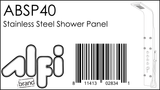 ALFI Brand - Stainless Steel Shower Panel with 6 Body Sprays | ABSP40