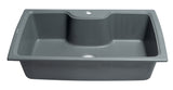 ALFI Brand - Titanium 35" Drop-In Single Bowl Granite Composite Kitchen Sink | AB3520DI-T