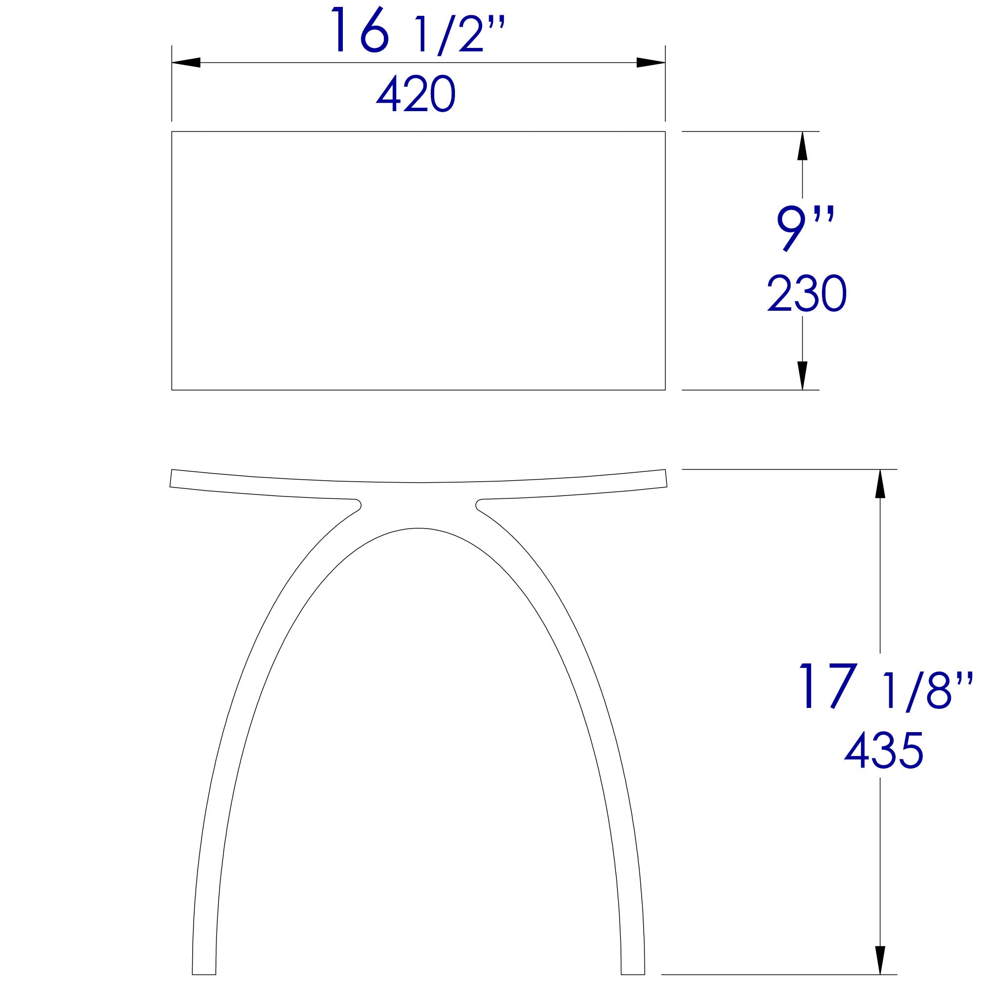 ALFI Brand - Arched White Matte Solid Surface Resin Bathroom / Shower Stool | ABST77