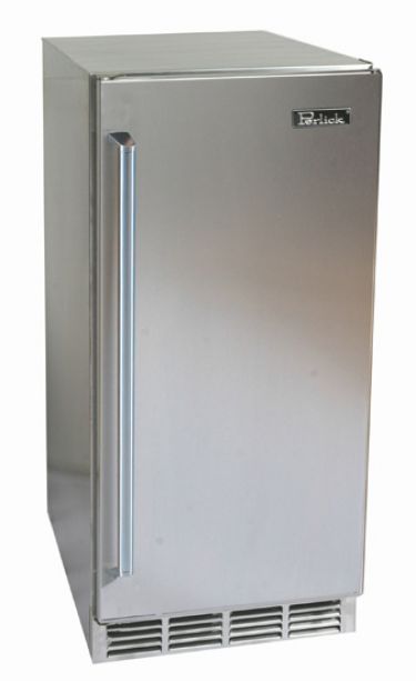 Perlick - 15" Signature Series Indoor Refrigerator with stainless steel solid door