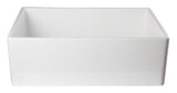 ALFI Brand - White 30" Contemporary Smooth Apron Fireclay Farmhouse Kitchen Sink | AB510-W