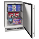 U-Line Freezers U-Line | Outdoor Convertible Freezer 24" Reversible Hinge Stainless Solid 115v | Outdoor Collection | UOFZ124-SS01B