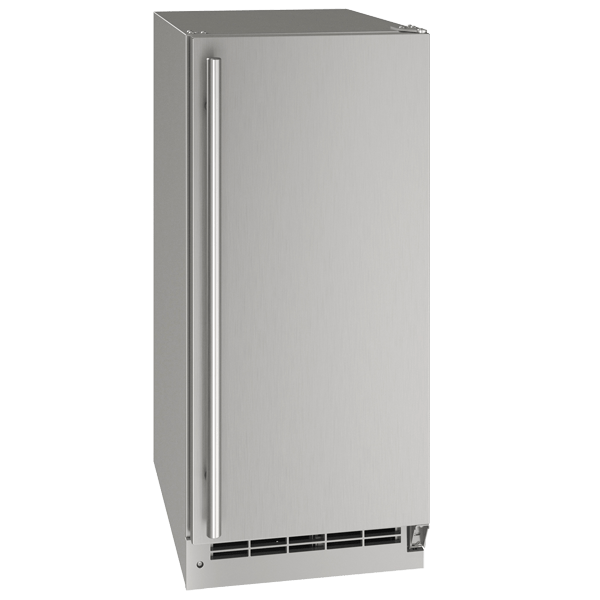 U-Line Outdoor Refrigeration U-Line | Outdoor Solid Refrigerator 15" Lock Reversible Hinge Stainless Solid 115v | Outdoor Collection | UORE115-SS31A