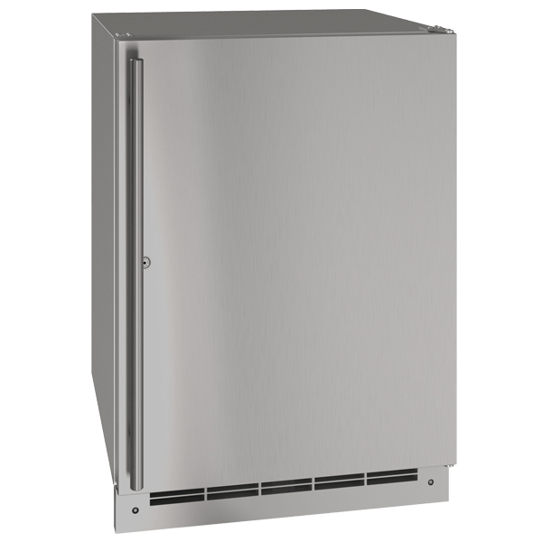 U-Line Outdoor Refrigeration U-Line | Outdoor Solid Refrigerator 24" Lock Reversible Hinge Stainless Solid 115v | Outdoor Collection | UORE124-SS31A
