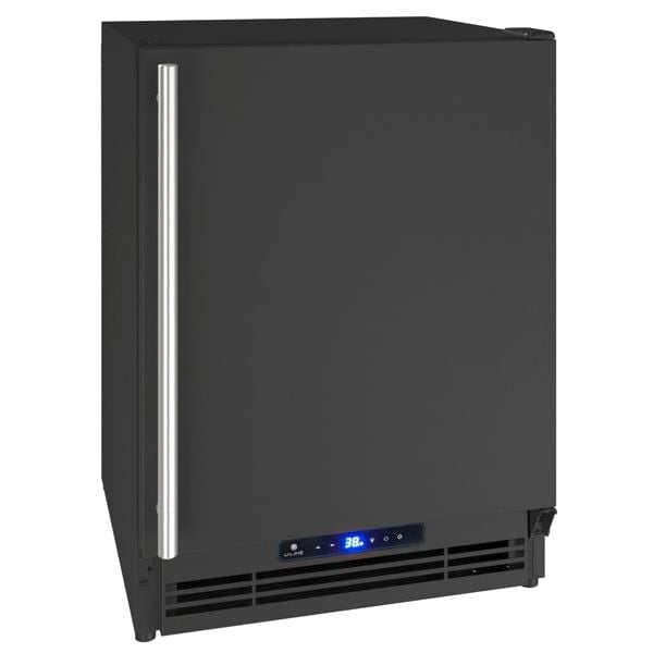 U-Line Refrigerators U-Line | Combo Frost Free 21" Reversible Hinge Black Solid 115v | ADA Collection | UARI121-BS01A