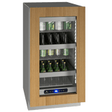U-Line Refrigerators U-Line | Glass Refrigerator 18" Reversible Hinge Integrated Frame 115v | 5 Class | UHRE518-IG01A