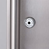 U-Line Refrigerators U-Line | Glass Refrigerator 24" Lock Reversible Hinge Black Frame115v | ADA Collection | U-ADA24RGLB-13B