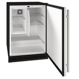 U-Line Refrigerators U-Line | Refrigerator Freezer 24" Reversible Hinge Black Solid 115v | 1 Class | UHRF124-BS01A