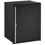 U-Line Refrigerators U-Line | Solid Refrigerator 24" Lock Reversible Hinge Black Solid 115v | ADA Collection | U-ADA24RB-13B
