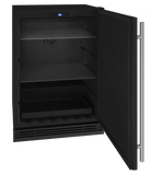 U-Line Refrigerators U-Line | Solid Refrigerator 24" Reversible Hinge Black Solid 115v | 1 Class | UHRE124-BS01A