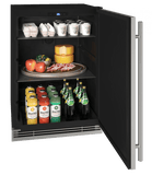 U-Line Refrigerators U-Line | Solid Refrigerator 24" Reversible Hinge Stainless Solid 115v | 1 Class | UHRE124-SS01A