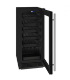 U-Line Wine Refrigerators Built in and Free Standing U-Line | Wine Captain 15" Reversible Hinge Black Frame 115v | 1 Class | UHWC115-BG01A