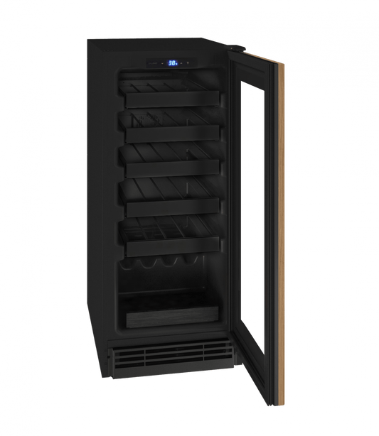 U-Line Wine Refrigerators Built in and Free Standing U-Line | Wine Captain 15" Reversible Hinge Integrated Frame 115v | 1 Class | UHWC115-IG01A