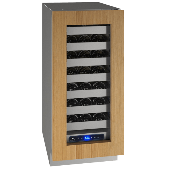 U-Line Wine Refrigerators Built in and Free Standing U-Line | Wine Captain 15" Reversible Hinge Integrated Frame 115v | 5 Class | UHWC515-IG01A