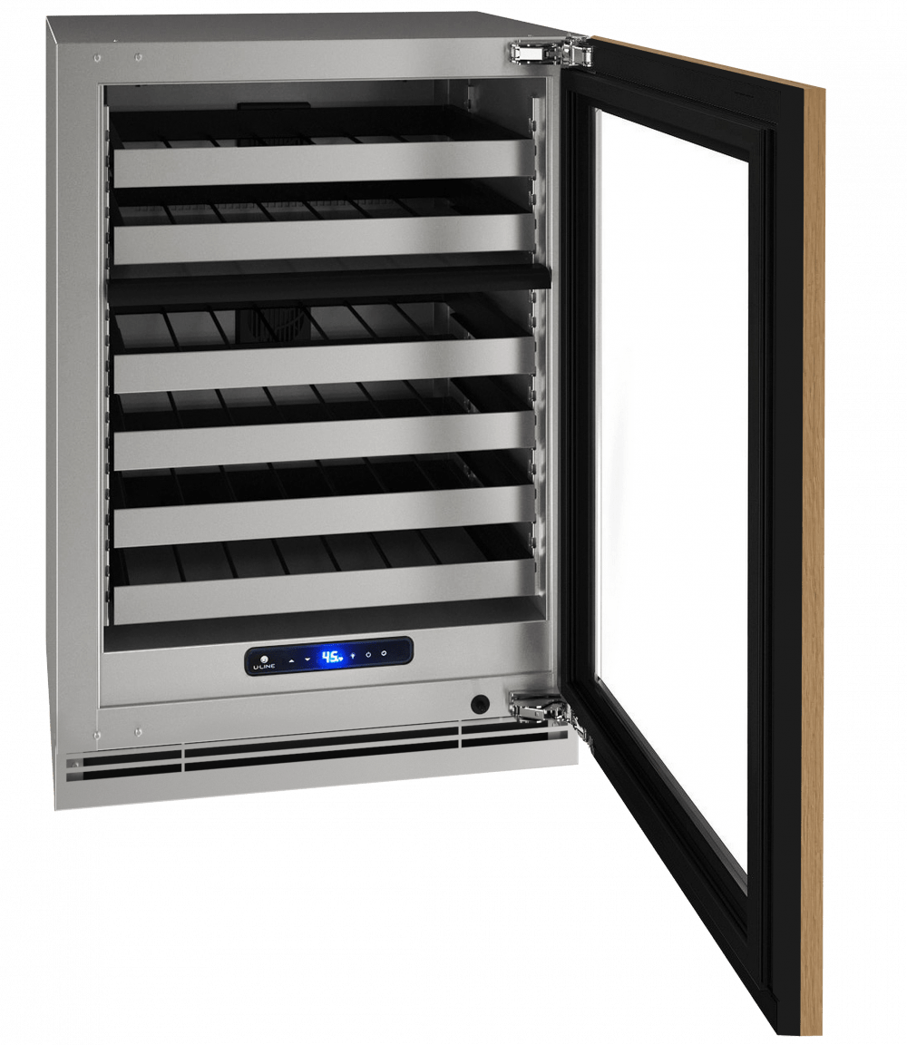 U-Line Wine Refrigerators Built in and Free Standing U-Line | Wine Captain 24" Dual Zone Reversible Hinge Integrated Frame 115v | 5 Class | UHWD524-IG01A