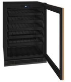 U-Line Wine Refrigerators Built in and Free Standing U-Line | Wine Captain 24" Reversible Hinge Integrated Frame 115v | 1 Class | UHWC124-IG01A