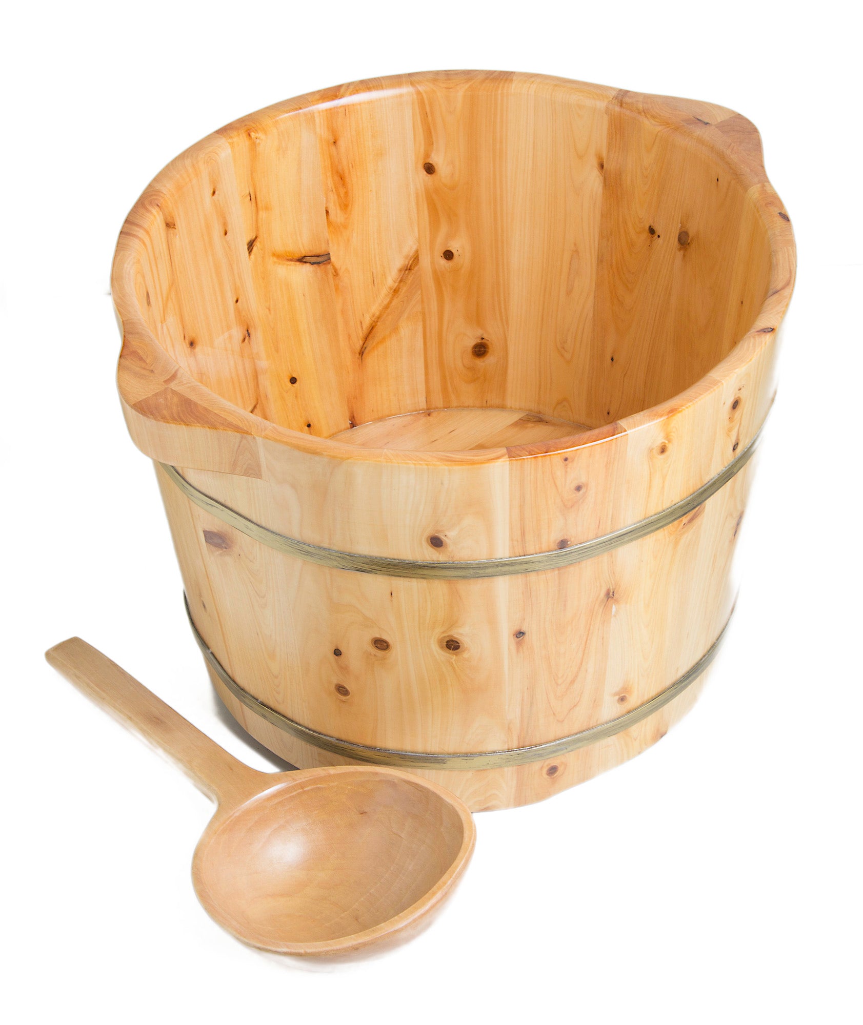 ALFI Brand - Round Wooden Cedar Foot Soaking Tub | AB6604