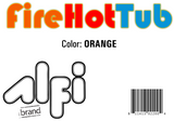 ALFI Brand - Orange FireHotTub The Round Fire Burning Portable Outdoor Hot Bath Tub | FireHotTub-OR