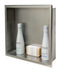 ALFI Brand - 16 x 16 Brushed Stainless Steel Square Single Shelf Bath Shower Niche | ABN1616-BSS