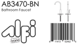 ALFI Brand - Brushed Nickel Gooseneck Single Hole Bathroom Faucet | AB3470-BN