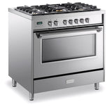 Verona - Designer 36" Dual Fuel  Single Oven - 5 Burners