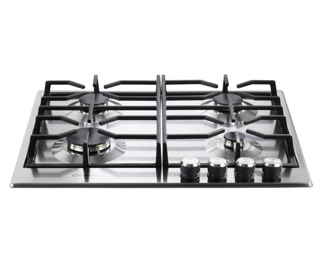 Verona - Verona 24" Designer Gas Cooktop - Brass Burners - SS - 4 Burners