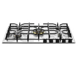 Verona - Verona 30" Designer Gas Cooktop - Brass Burners - SS - 5 Burners