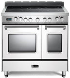 Verona - Prestige 36" Electric Glass Top Double Oven Range - 5 Elements - Stainless Steel, Matte Black, White