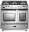 Verona - Prestige 36" Dual Fuel Double Oven Range - 5 Burners - Stainless Steel, Matte Black, White