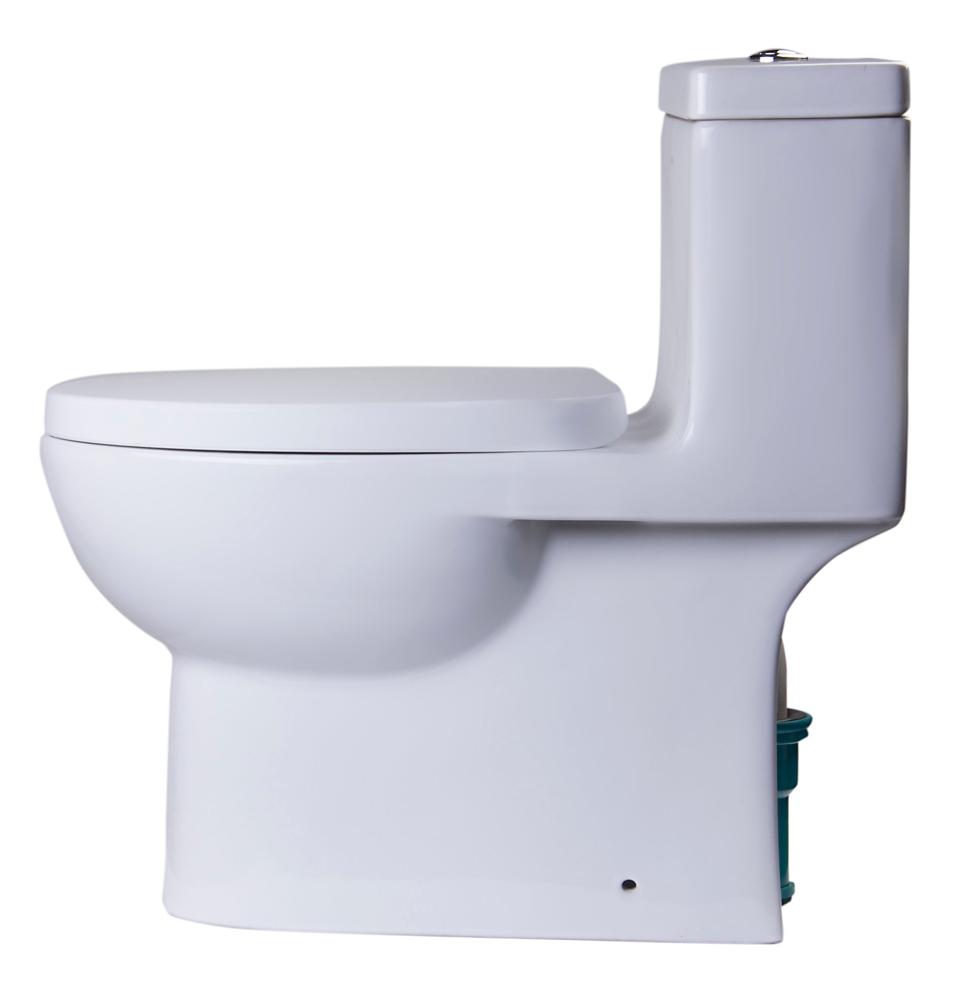 Eago WD332 Round Modern Wall Mount Dual Flush Toilet Bowl