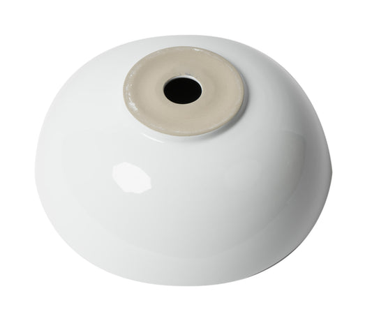ALFI Brand - White 15" Round Vessel Bowl Above Mount Ceramic Sink | ABC905