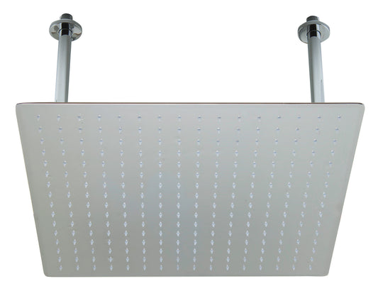 ALFI Brand - 20" Square Polished Solid Stainless Steel Ultra Thin Rain Shower Head | RAIN20S-PSS