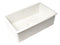 ALFI brand - White 32" x 19" Single Bowl Fireclay Undermount / Drop In Fireclay Kitchen Sink - ABF3219SUD-W