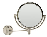 ALFI Brand - 8" Round Wall Mounted 5x Magnify Cosmetic Mirror | ABM8WR-BN