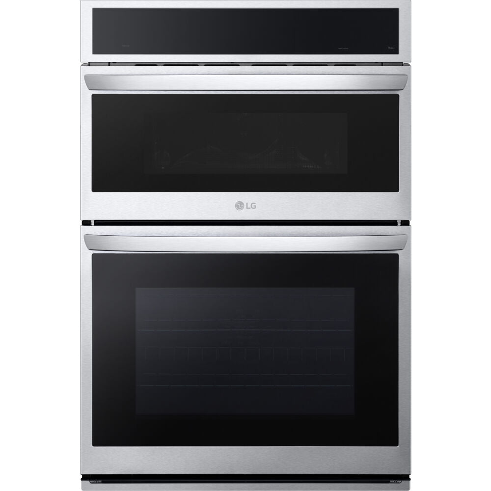 LG - 6.4 CF / 30" Smart Combi Wall Oven & Microwave w/ True Convection InstaV - Combo Wall Oven - WCEP6427F